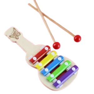 wooden guitar 5 note xylophone for kids