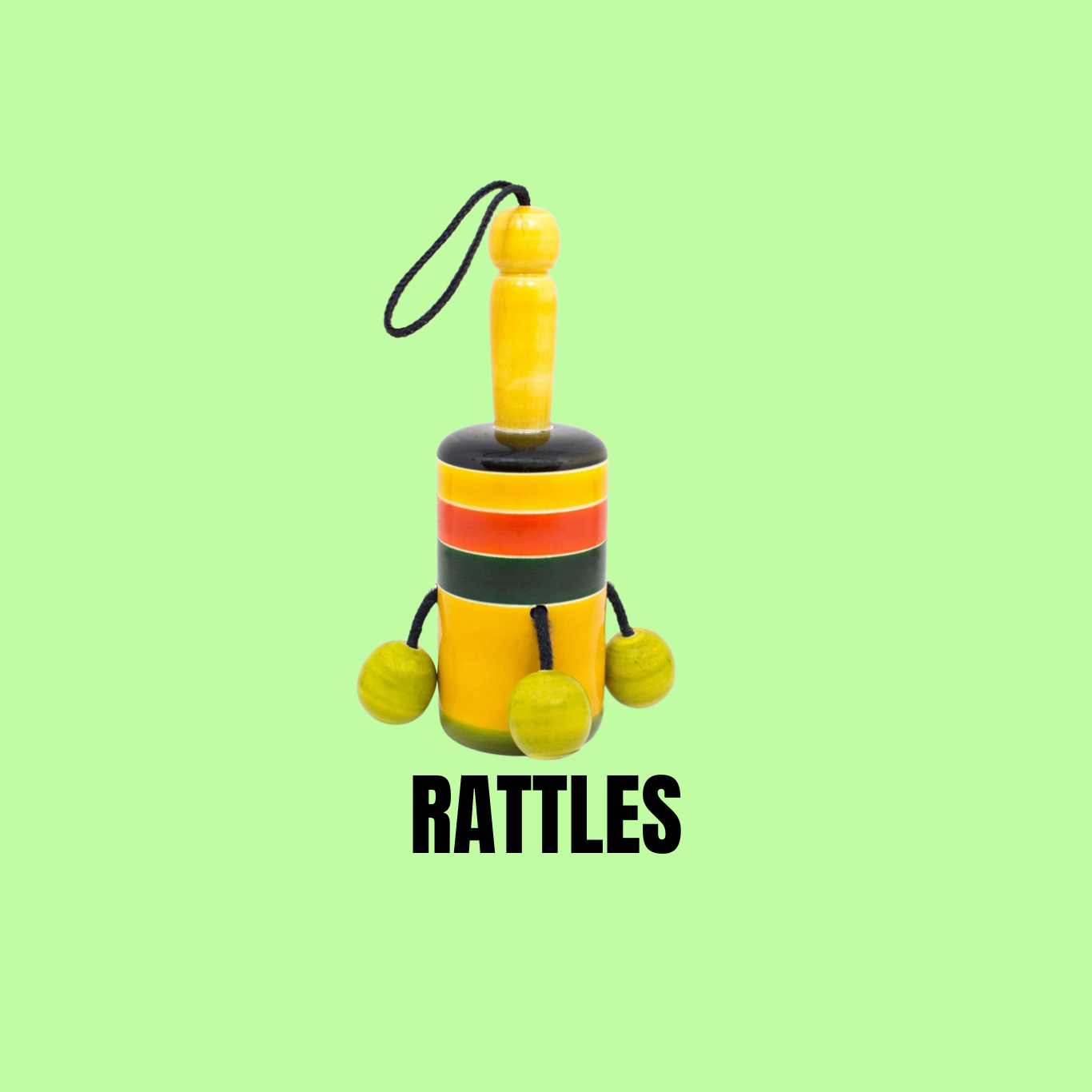 wooden rattles for kids